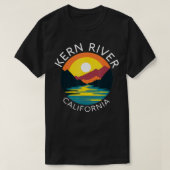 カーンリバーカリフォルニアセコイアフォレストカーンヴィルRet Tシャツ (デザイン正面)