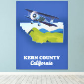 カーン郡カリフォルニア キャンバスプリント (インサイチュ (ウッドフロア))