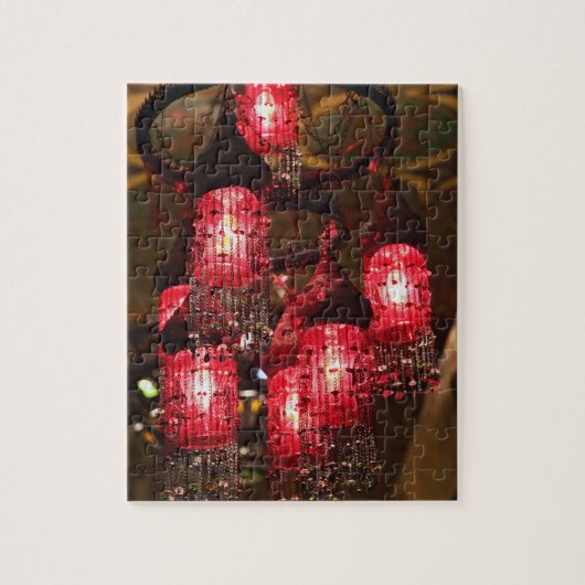 カーン·エル·カリリ·バザール、シャンデリアが売り物だ。 ジグソーパズル (縦)