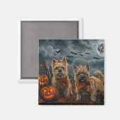 カーン・テリア ハロウィーン スプーキー マグネット (正面/裏面)