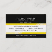 カー企業のドモダンハイテクZING黄色 名刺 (裏面)