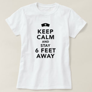 カー保ムアンドステイ6足遠くにナース Tシャツ