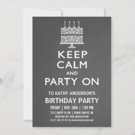 カー保ムアンドパーティーオン誕生日招待状 招待状