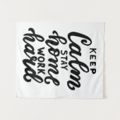 カー保ムステイホームワーク懸命 タペストリー (正面(横))