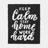 カー保ムステイホームワーク懸命 フリースブランケット (正面)