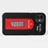カー保ムロンドン電話ブース Case-Mate iPhoneケース (裏面(横))