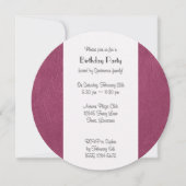 カー保ム&グラムアップ-ピンクレザー 招待状 (正面)