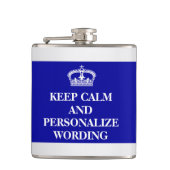 カー保ムDIYクラウンブルーホワイト フラスク (正面)