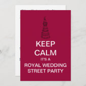 カー保ル王室のズ通りパーティの招待状 招待状 (正面/裏面)