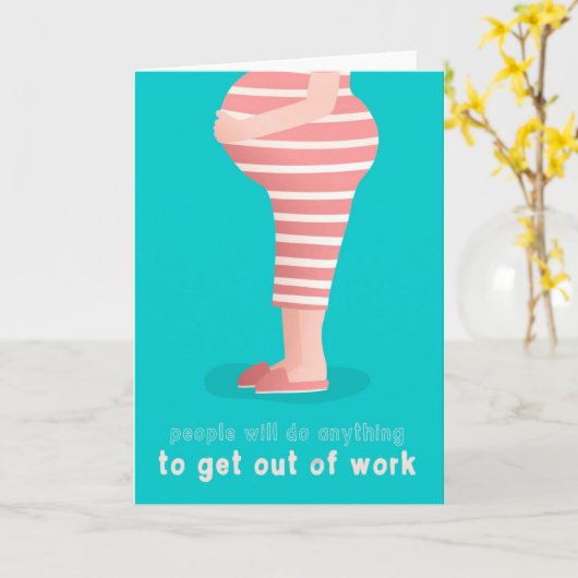 カー妊婦の離れド カード (黄色い花)