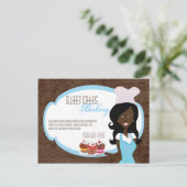 カー広告ド・アフリカ系アメリカン・ベーカーケーキ ポストカード (スタンド正面)