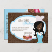 カー広告ド・アフリカ系アメリカン・ベーカーケーキ ポストカード (正面/裏面)