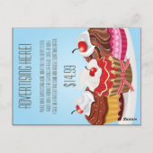 カー広告ド・アフリカ系アメリカン・ベーカーケーキ ポストカード (裏面)