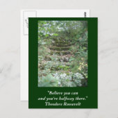 カー感動的ド引用文バイルーズベルト ポストカード (正面/裏面)