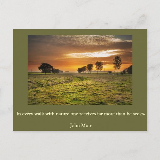 カー感動的ド自然1 ポストカード (正面)