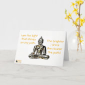 カー感動的ド – お客様 カード (黄色い花)