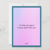 カー感動的ド シーズンカード (裏面)