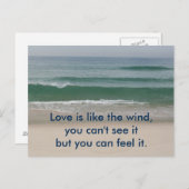カー感動的ド：愛は風のようなもの ポストカード (正面/裏面)