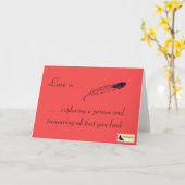 カー感動的ド – 愛 カード (黄色い花)