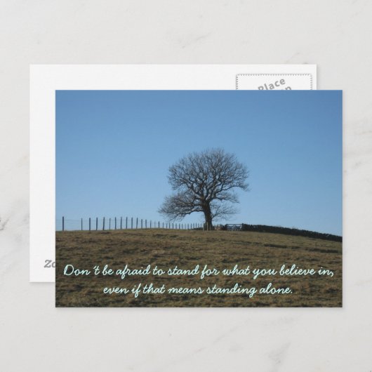 カー感動的ド：自分の中に入った信じもののスタンド ポストカード (正面/裏面)