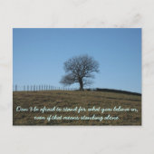 カー感動的ド:自分の中に入った信じもののスタンド ポストカード (正面)