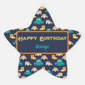 カー数々のマ漫画 星シール (正面)