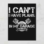 カー整備士ガレ車のージチューニングファン ポストカード (正面)