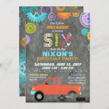 カー整備士ギアツールチャルクボード誕生日