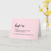 カー気にドの取り込み – Bad-A$$の定義 カード (黄色い花)