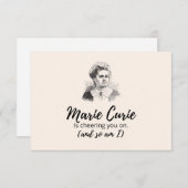 カー気にドを取る – マリー・キュリーが応援している 招待状 (正面/裏面)