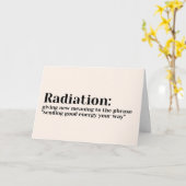 カー気にドを取る – 新しい意味の放射線 カード (黄色い花)