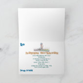 カー漫画パパ誕生日カード カード (内部)