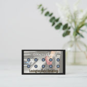 カー用品+ロイヤルティ+パンチカード+自動車サービス 名刺 (スタンド正面)