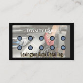 カー用品+ロイヤルティ+パンチカード+自動車サービス 名刺 (正面)