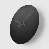 カー白熱［赤熱］光を放つボンブラックグレードットダークパターン ラウンド壁時計 (傾斜)