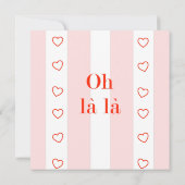 カー空白のドストライプピンクOh La La (裏面)