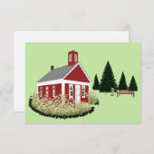 カー空白のド – カナダ国旗のバージョン学校 サンキューカード (正面/裏面)