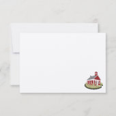 カー空白のド – カナダ国旗のバージョン学校 サンキューカード (裏面)