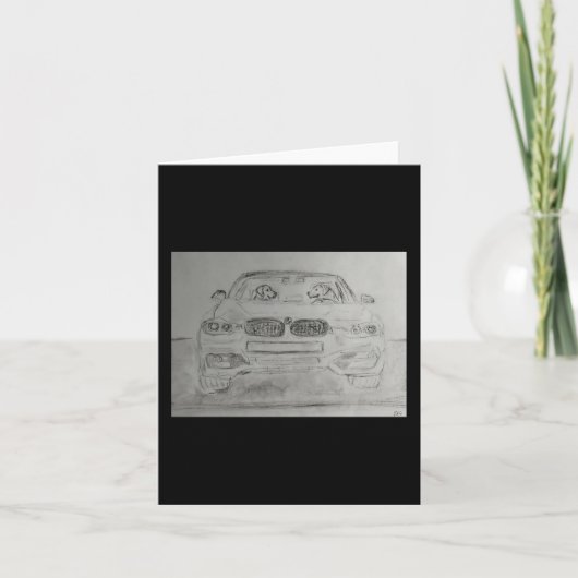 カー空白のド サンキューカード (正面)