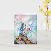 カー空白のド – 海の娘 カード (黄色い花)