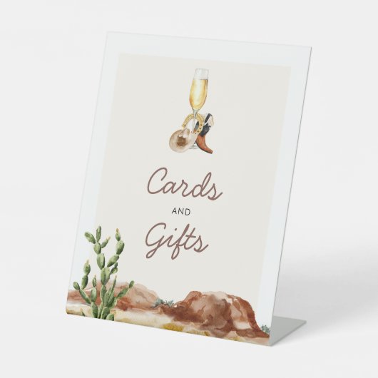 カー素朴ドとギフトブライダルシャワー 台座サイン (正面)