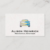 カー絵を描ロゴ 名刺 (正面)