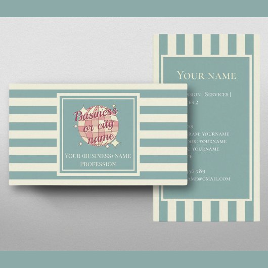 カー航海のドストライプシティの町の会社名 名刺