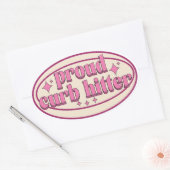 カー誇りを持ったブ・ヒッター 楕円形シール (封筒)