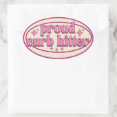 カー誇りを持ったブ・ヒッター 楕円形シール (バッグ)