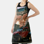 カー通り旧ヴィンテージスタイル道路 エプロン (インサイチュ)