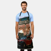 カー通り旧ヴィンテージスタイル道路 エプロン (着用した状態)