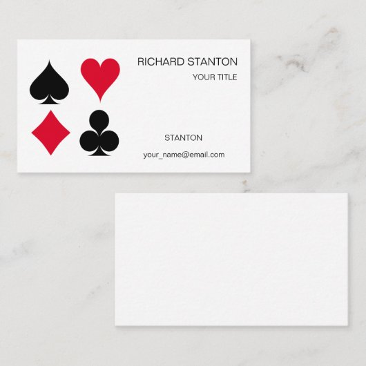 カー遊ドの記号パターン 名刺 (正面/裏面)