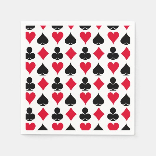 カー遊ド記号パターン スタンダードカクテルナプキン (正面)