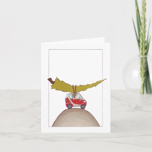 カー頭が切れるホリディカード シーズンカード (正面)